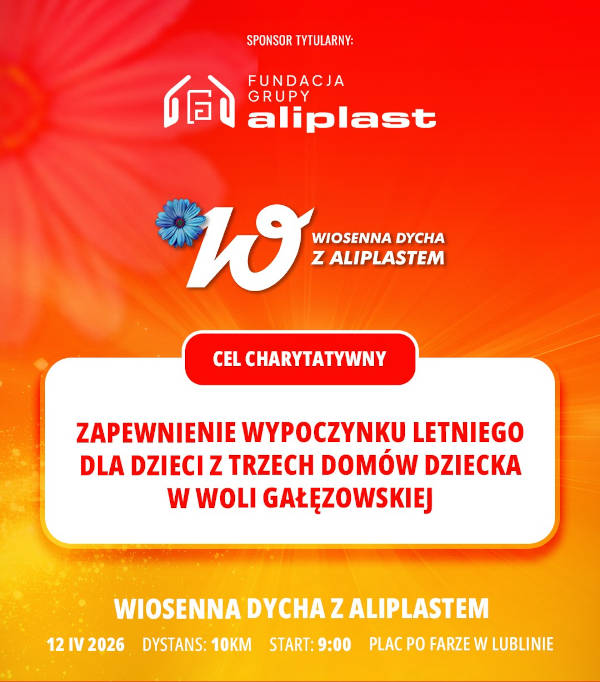 Charytatywne wiosenne bieganie z Fundacją Grupy Aliplast