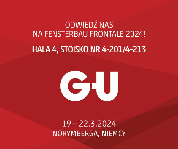 G-U wystawcą na targach Fensterbau Frontale 2024