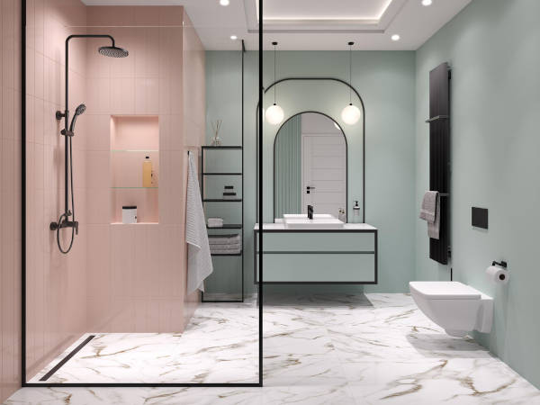 Aranżacje łazienek z czarną armaturą w roli głównej