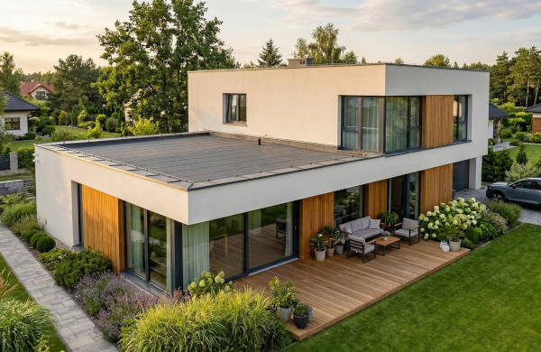 Dach płaski w domu jednorodzinnym – mit czy przyszłość polskiego budownictwa?